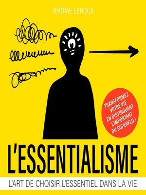 cover image of L'essentialisme--L'art de choisir l'essentiel dans la vie (Intégral)